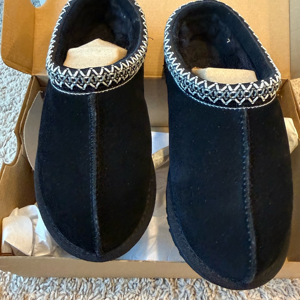 UGG Black Tasman Slippers
